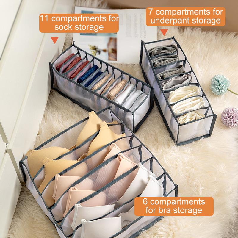 Caja con compartimento para guardar ropa interior. Éxito